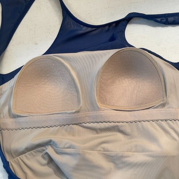 Summersalt Womens Swimsuit Mesh Freestyle Blue Size 4 One Piece Beach Vacation - Picture 9 of 12